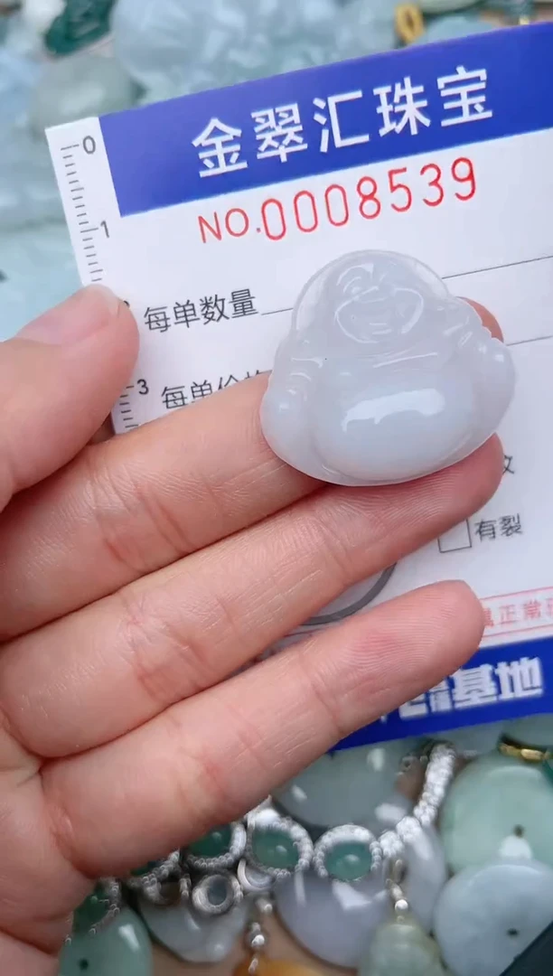 翡翠未镶嵌颈饰8539