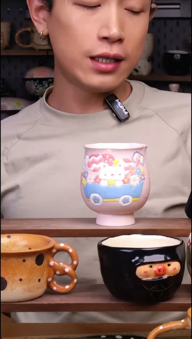杯子景德镇可爱设计师款陶瓷
