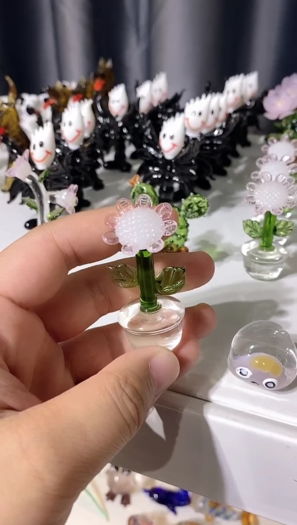 琉璃手工艺品盆栽