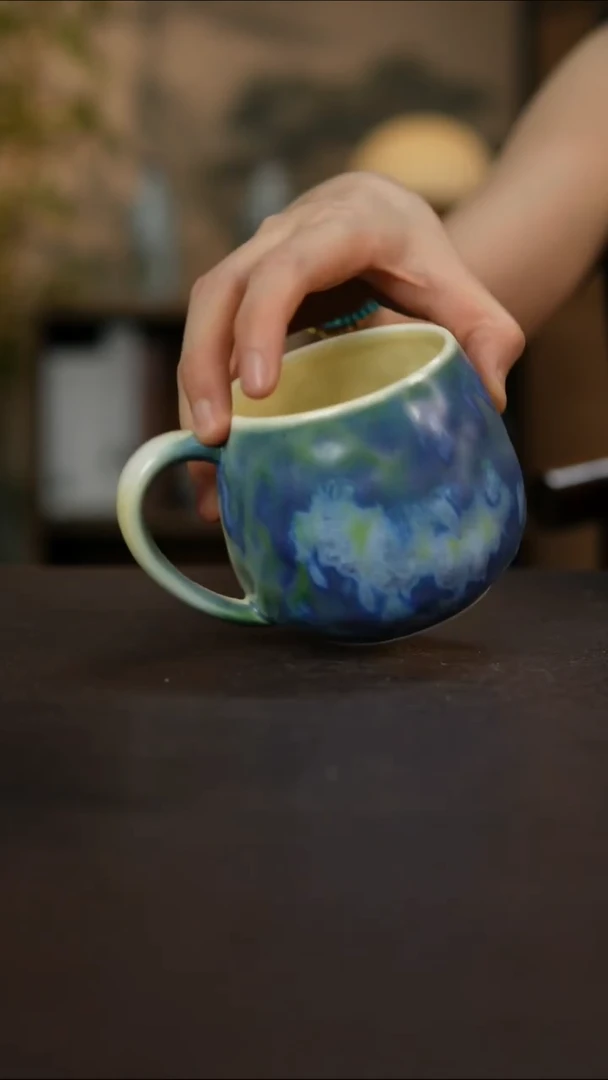 杯景德镇陶瓷杯碗柴烧多人瑕疵