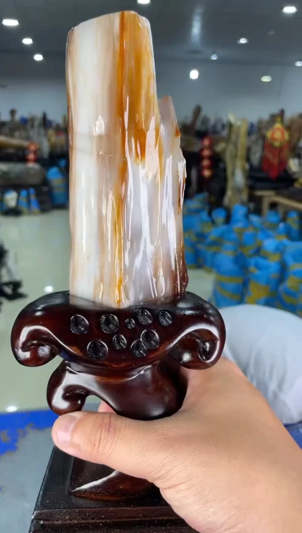 【闪购商品】硅化玉摆件未镶嵌45