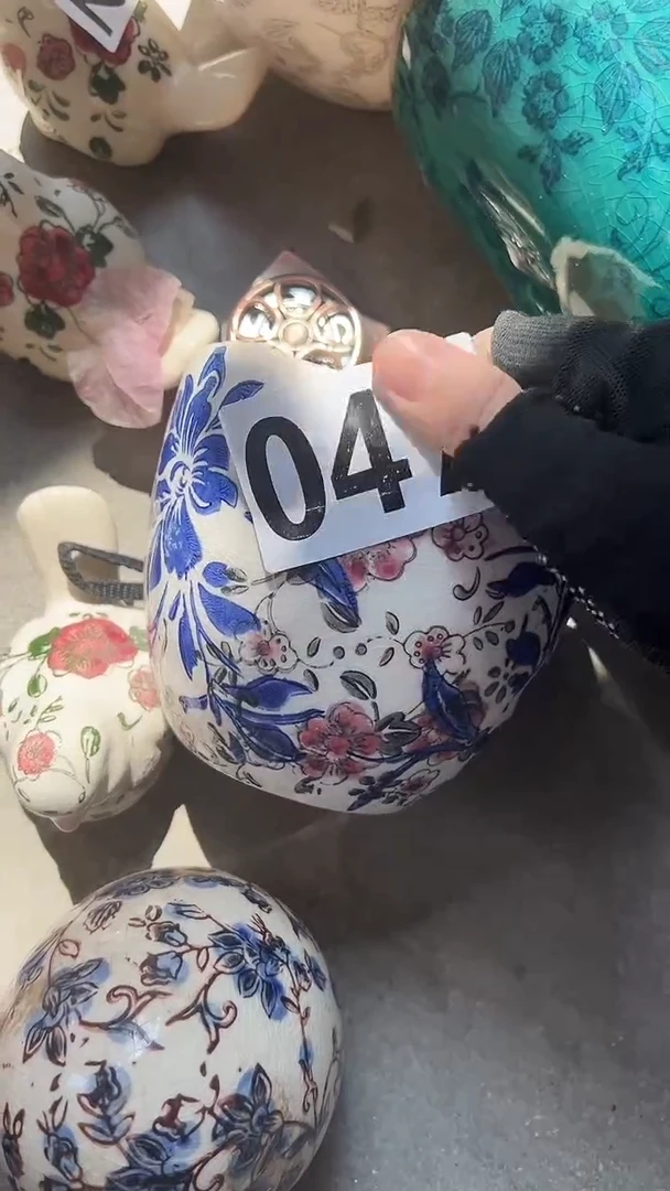 【闪购商品】陶瓷花盆高11cm内口10.5cm