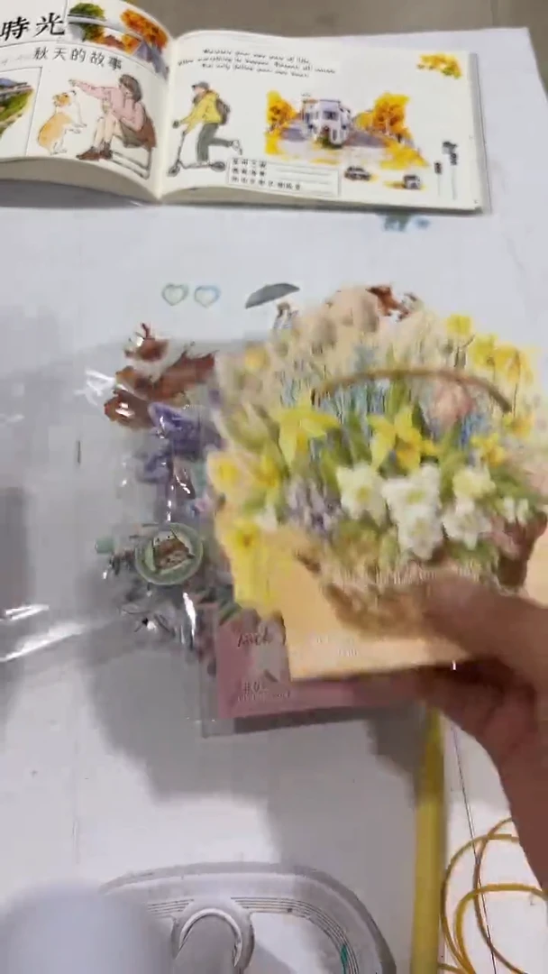 3-22 花篮贴纸 6包