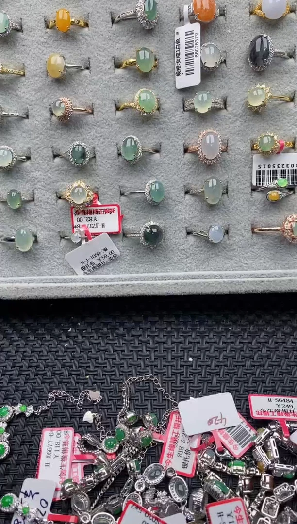 【闪购商品】翡翠戒指银S925镶嵌11111111-8