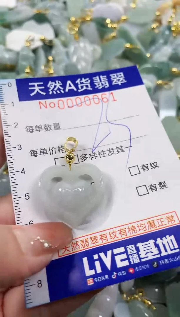 颈饰未镶嵌翡翠天然A货翡翠