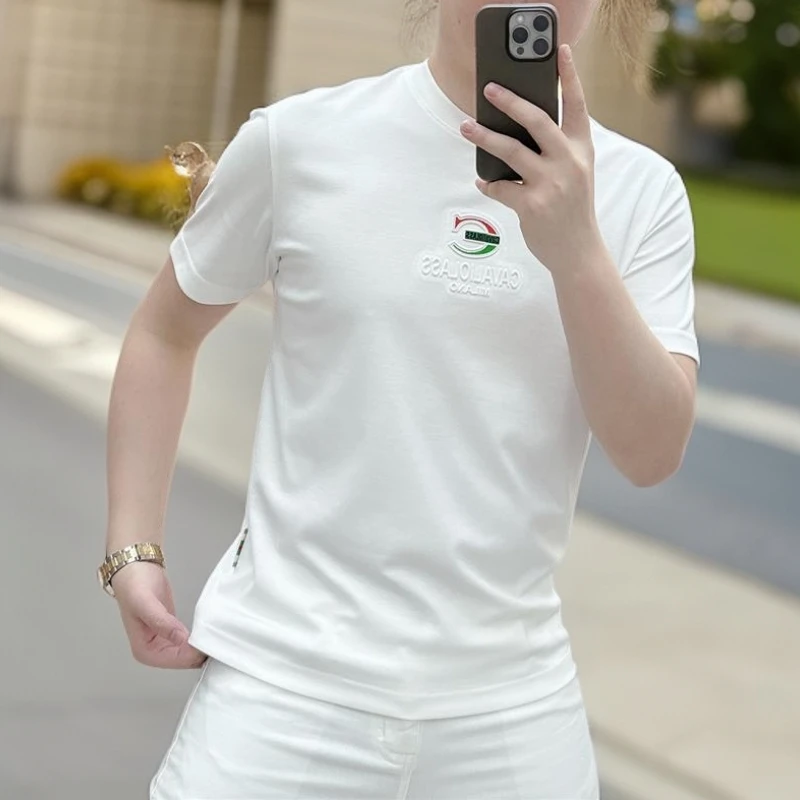 2025夏季简约日常短袖T恤男士新款时尚修身百搭白色休闲帅气上衣