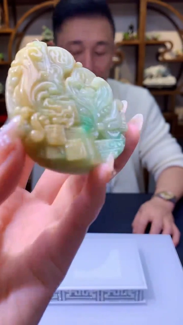 【闪购商品】定制翡翠未镶嵌8005jj-毛货挂件93