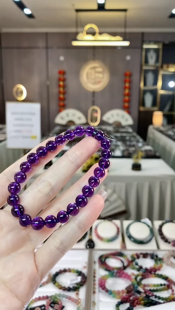 【闪购商品】水晶单圈手串7mm+未镶嵌一物一证dan