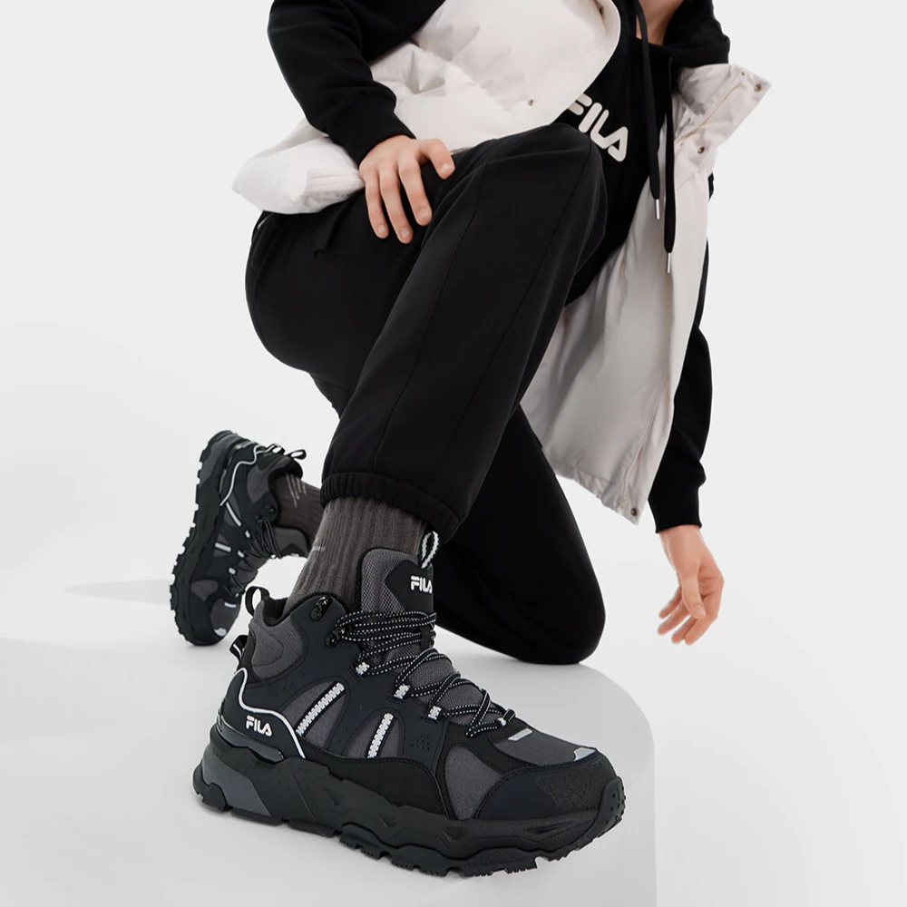 Fila/斐乐【满天星】秋冬新男女加绒保暖软底户外运动鞋F12M542198A