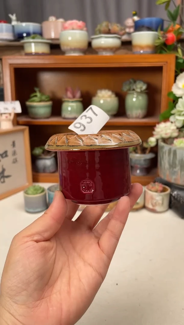 瓷片937知木小芳花盆