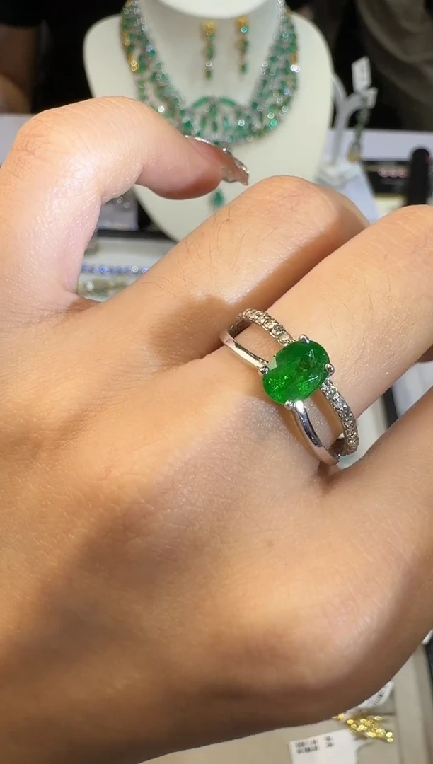 【闪购商品】定制石榴石戒指未镶嵌戒指