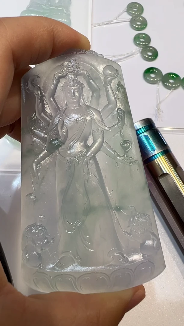 未镶嵌定制翡翠千手