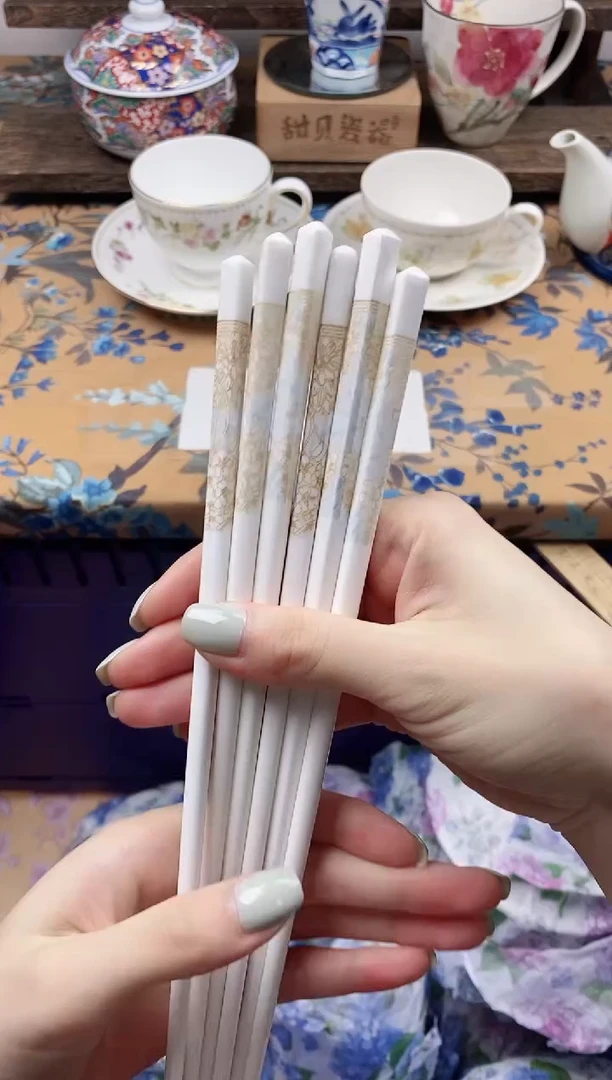 瓷片筷子3双