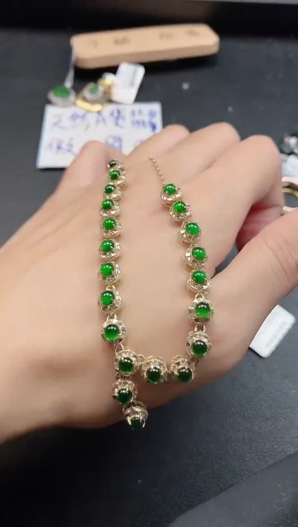 银S925镶嵌戒指翡翠51511