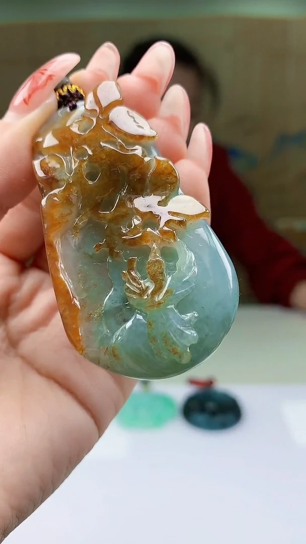 【闪购商品】定制翡翠未镶嵌4902ty-毛货挂件53