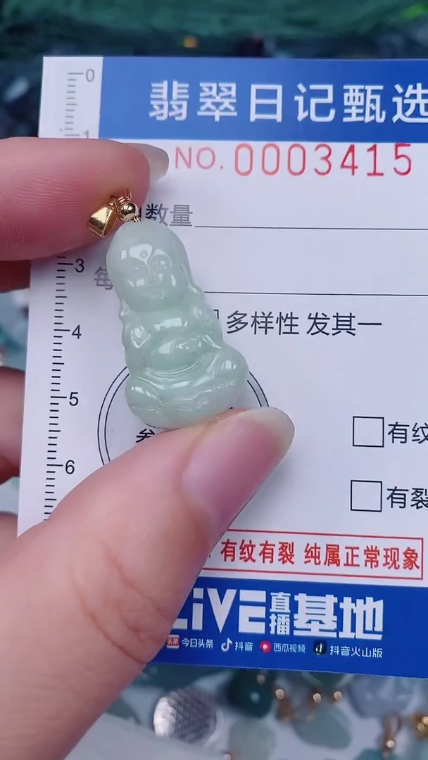 翡翠未镶嵌颈饰00003415