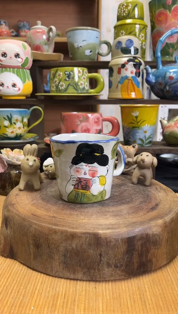 杯子景德镇手工手绘 陶瓷