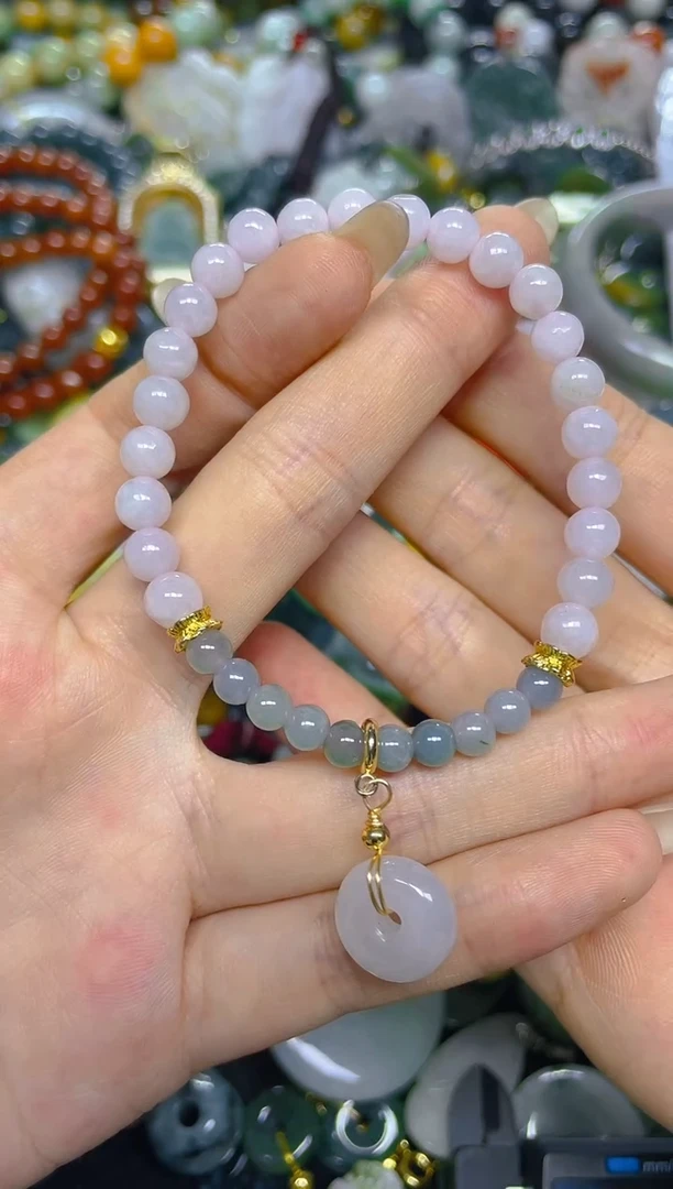 颈饰未镶嵌翡翠5MM/ J /翡翠A货，一件也是批发价