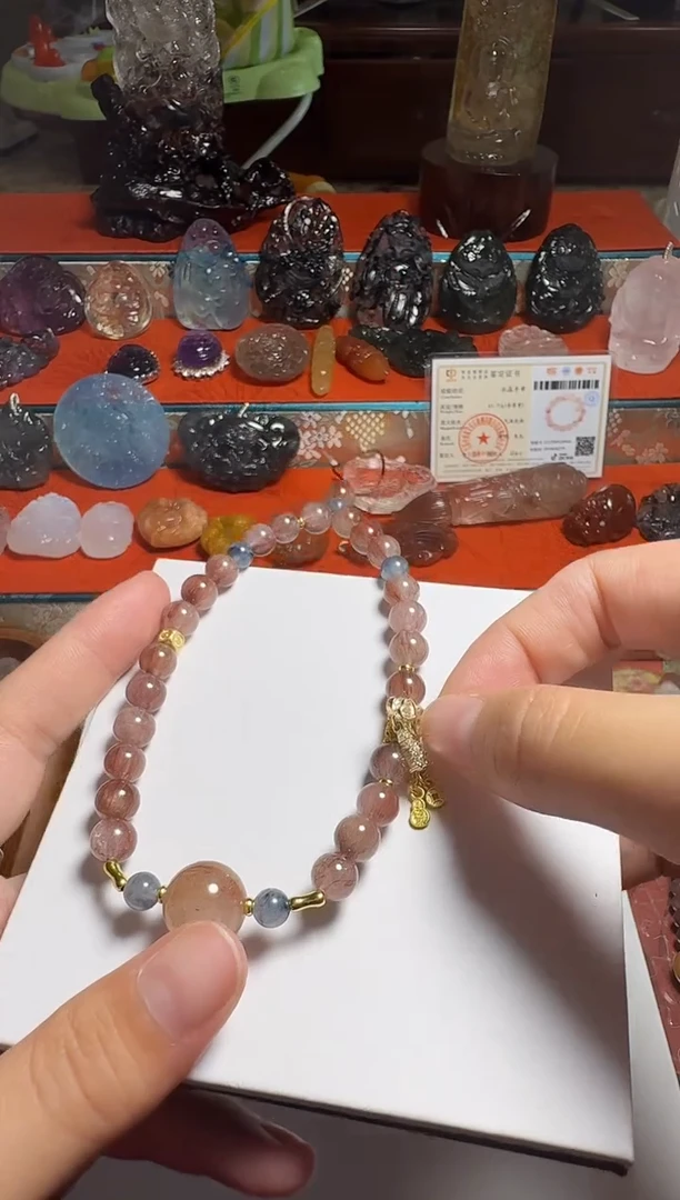 未镶嵌珠宝半成品水晶?****?水晶手机链