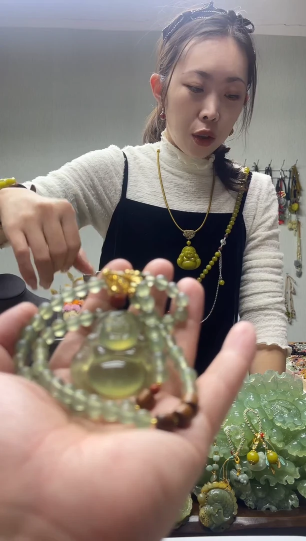 未镶嵌岫玉颈饰多样性发货 拍一发一