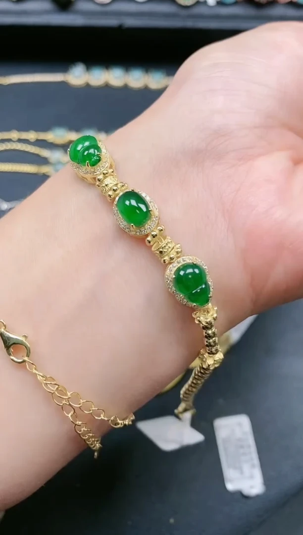 翡翠戒指银S925镶嵌1111111