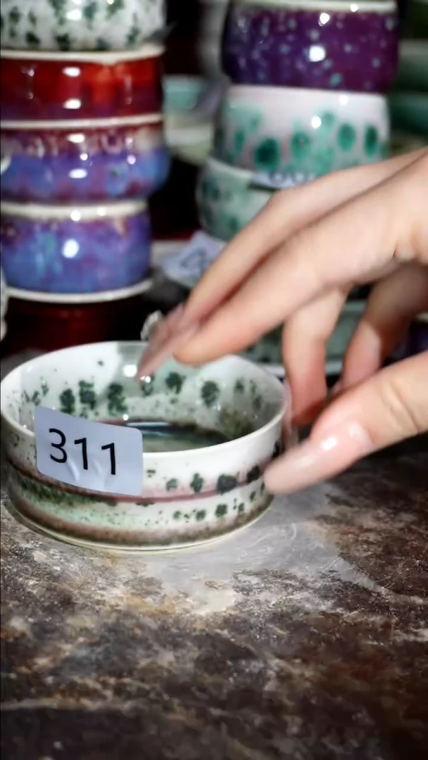 摆件精品窑变钧瓷茶器