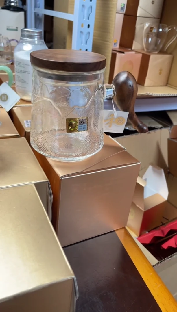 【闪购商品】禾器 木作悦鲲杯-锤纹款-透明色