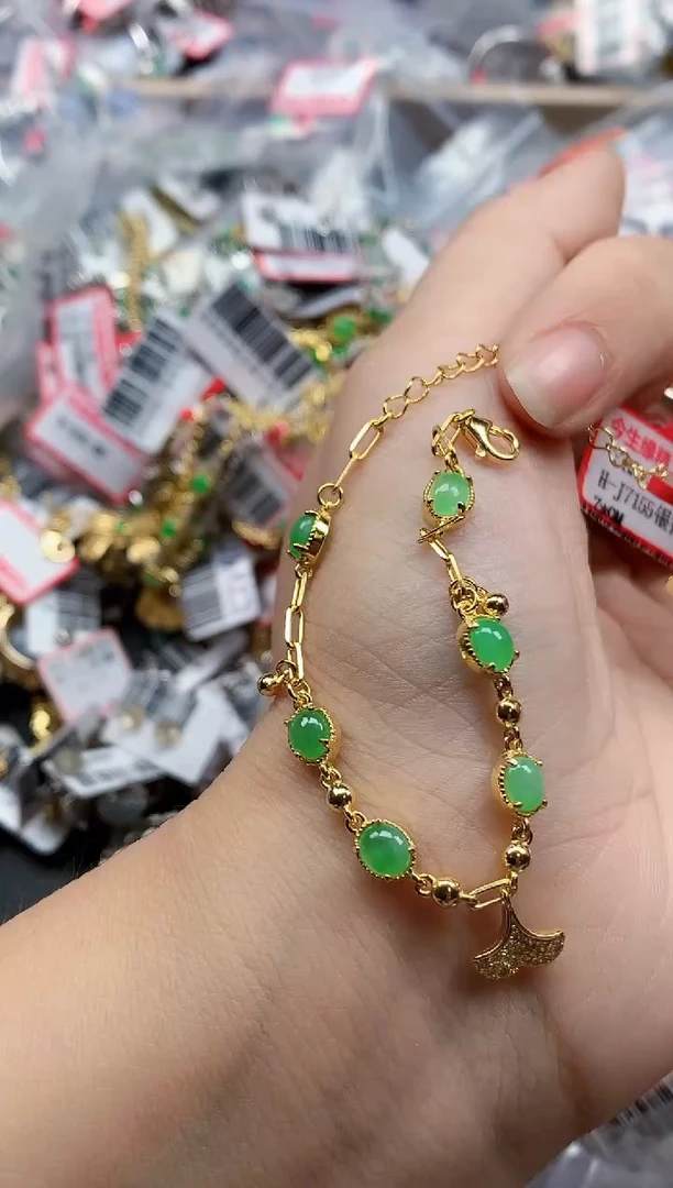 银S925镶嵌戒指翡翠天然A货缅甸翡翠