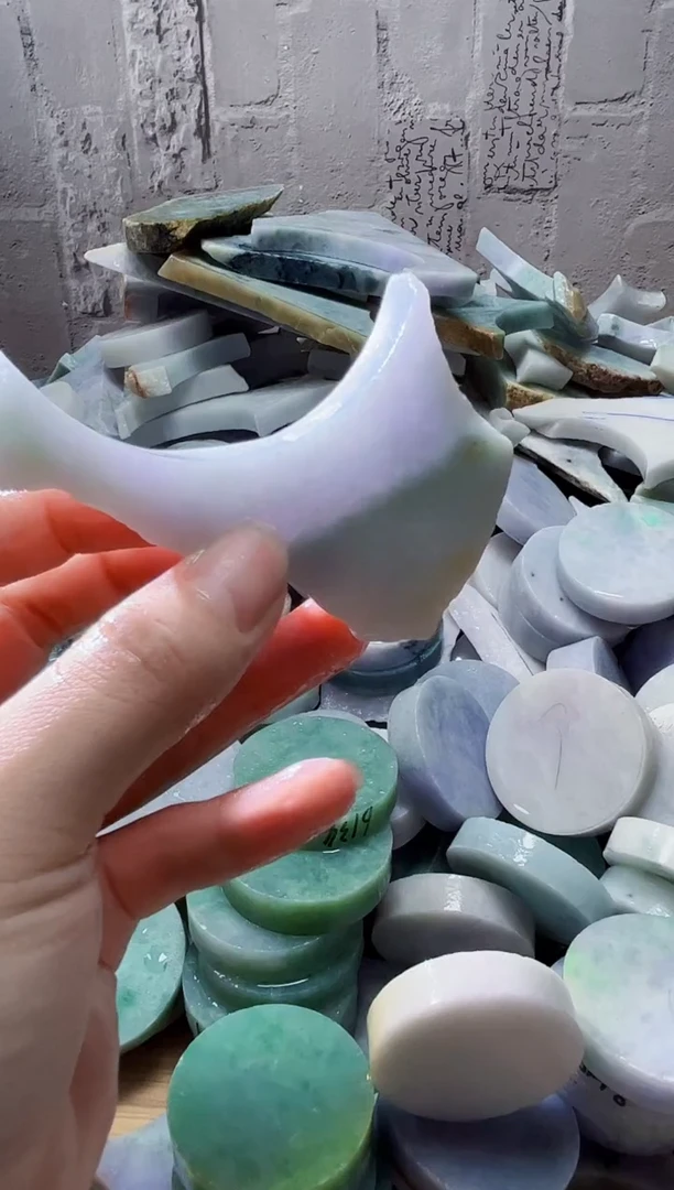 裸石翡翠天然翡翠A货玉 南 857