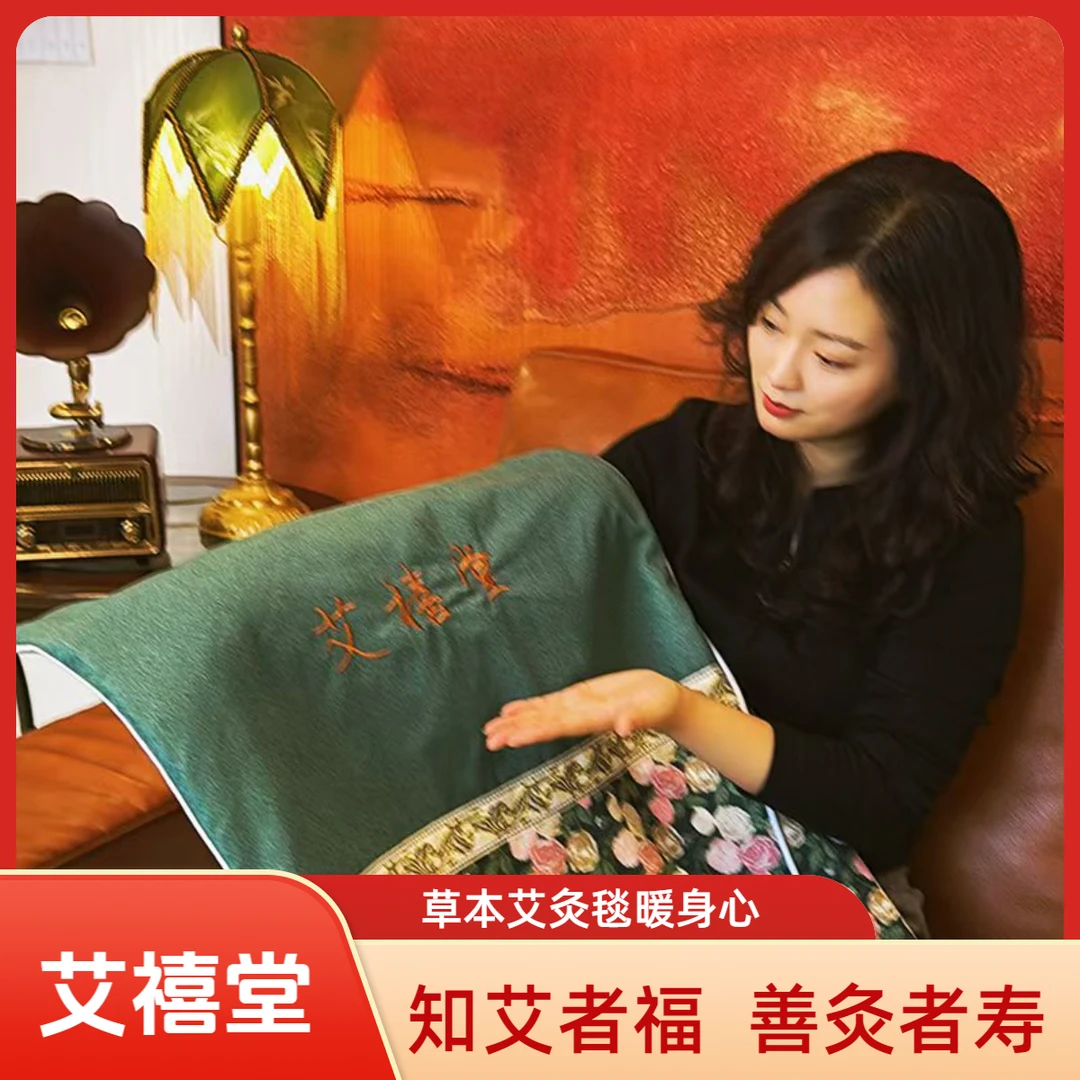 【艾禧堂】艾灸暴汗毯电加控温艾草艾灸毯电热肩颈腹部艾绒热敷毯