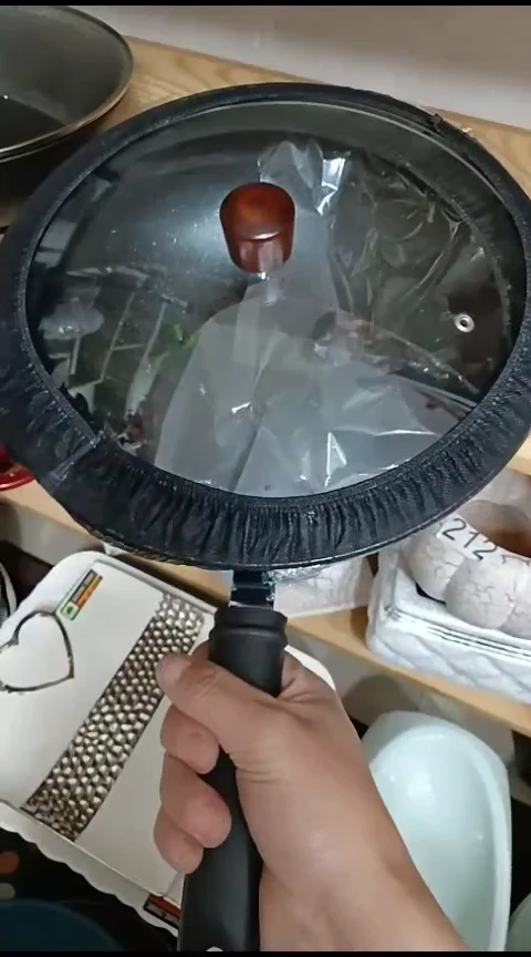 瓷手柄款麦饭石铁锅一个装