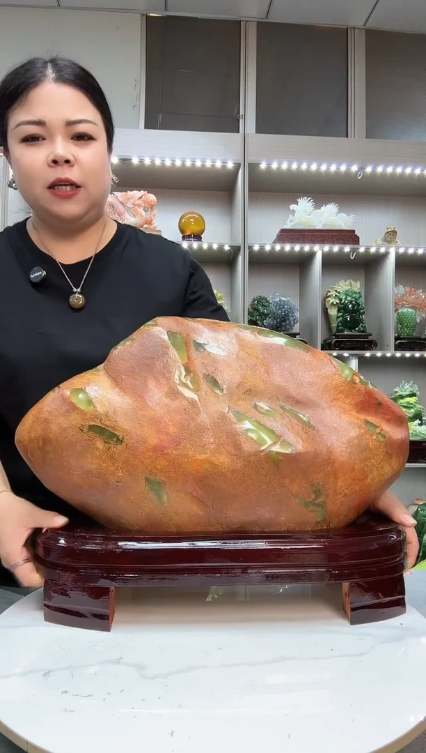 石材天然岫岩玉摆件