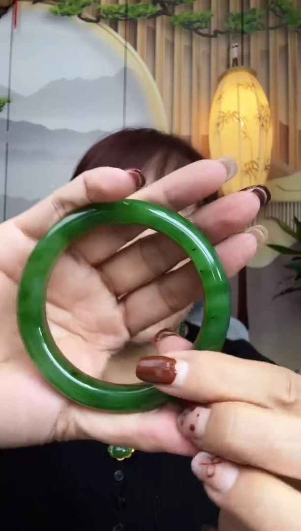 未镶嵌手镯和田玉俄罗斯碧玉红皮老料手镯 59mm