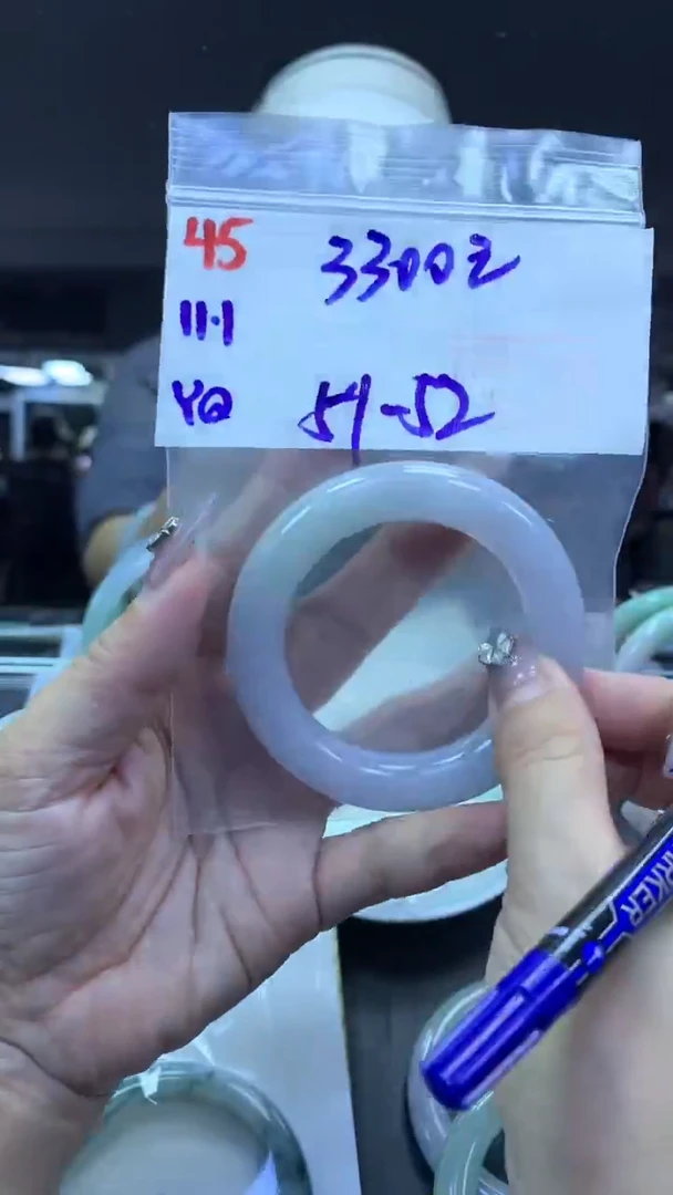 未镶嵌定制翡翠45手镯51-52+3300元+拍一发一