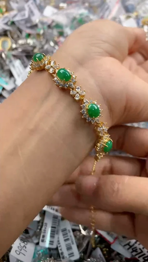 银S925镶嵌戒指翡翠333----4