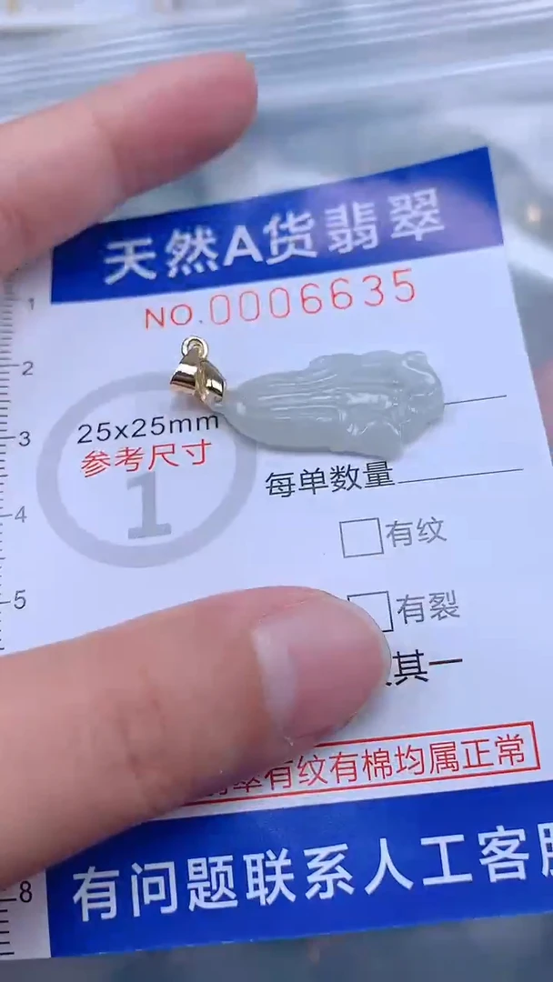 翡翠未镶嵌吊坠(不含链)1