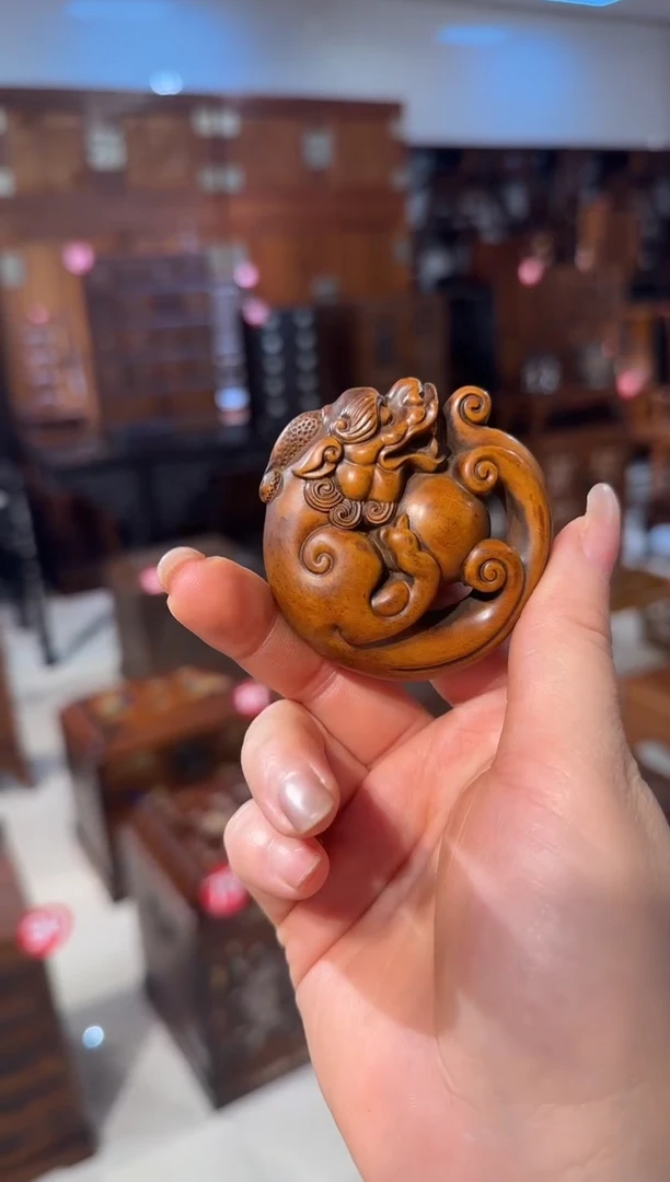 【闪购商品】木木艺黄杨木貔貅挂件68.8888