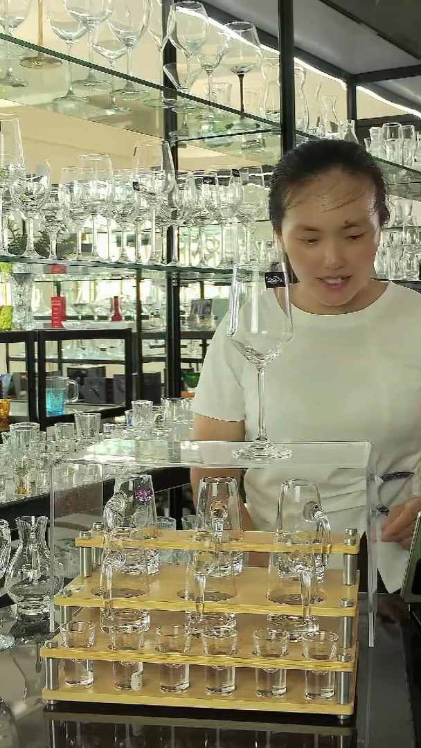 水晶玻璃手柄款CB35红酒杯/12个