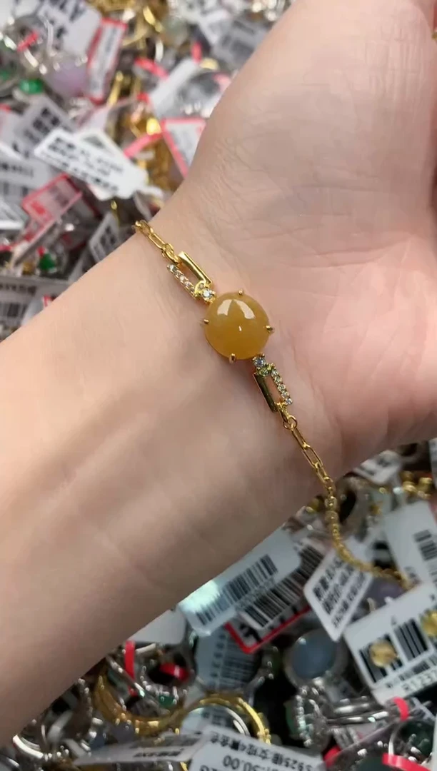银S925镶嵌戒指翡翠14   8