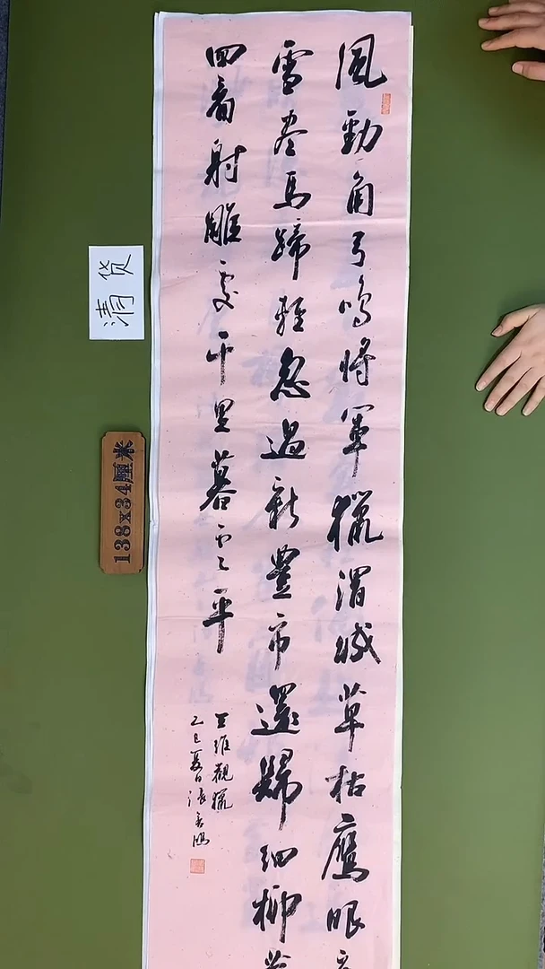 书法书法 张若鸿 尺寸138cm*34cm