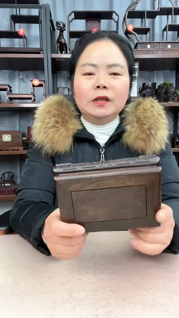 【闪购商品】乌木类端景台2795小李红木工艺品