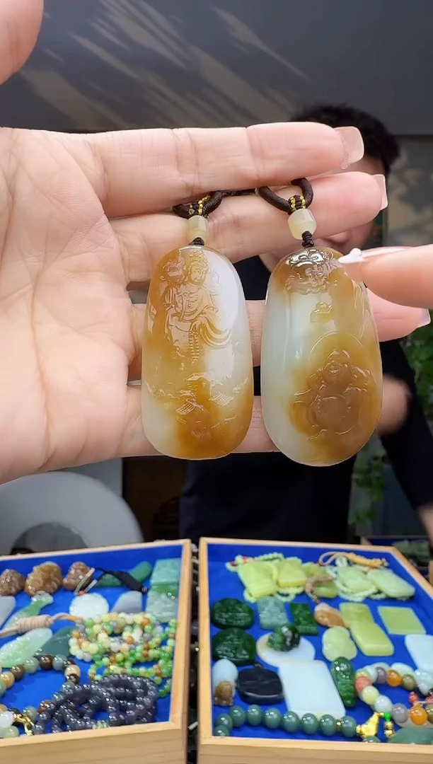 未镶嵌和田玉挂件拍一发一