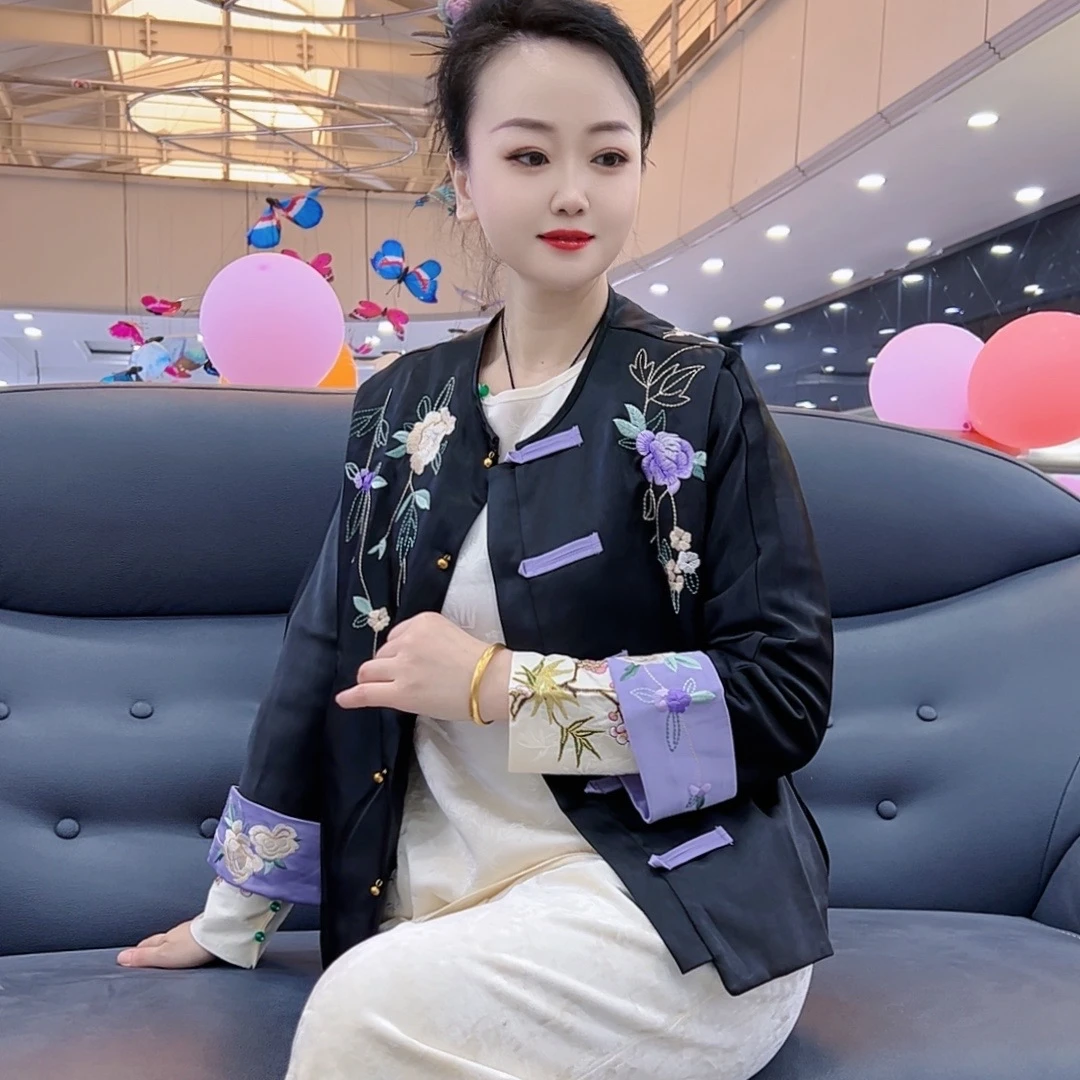 855款刺绣文艺风中国风百搭