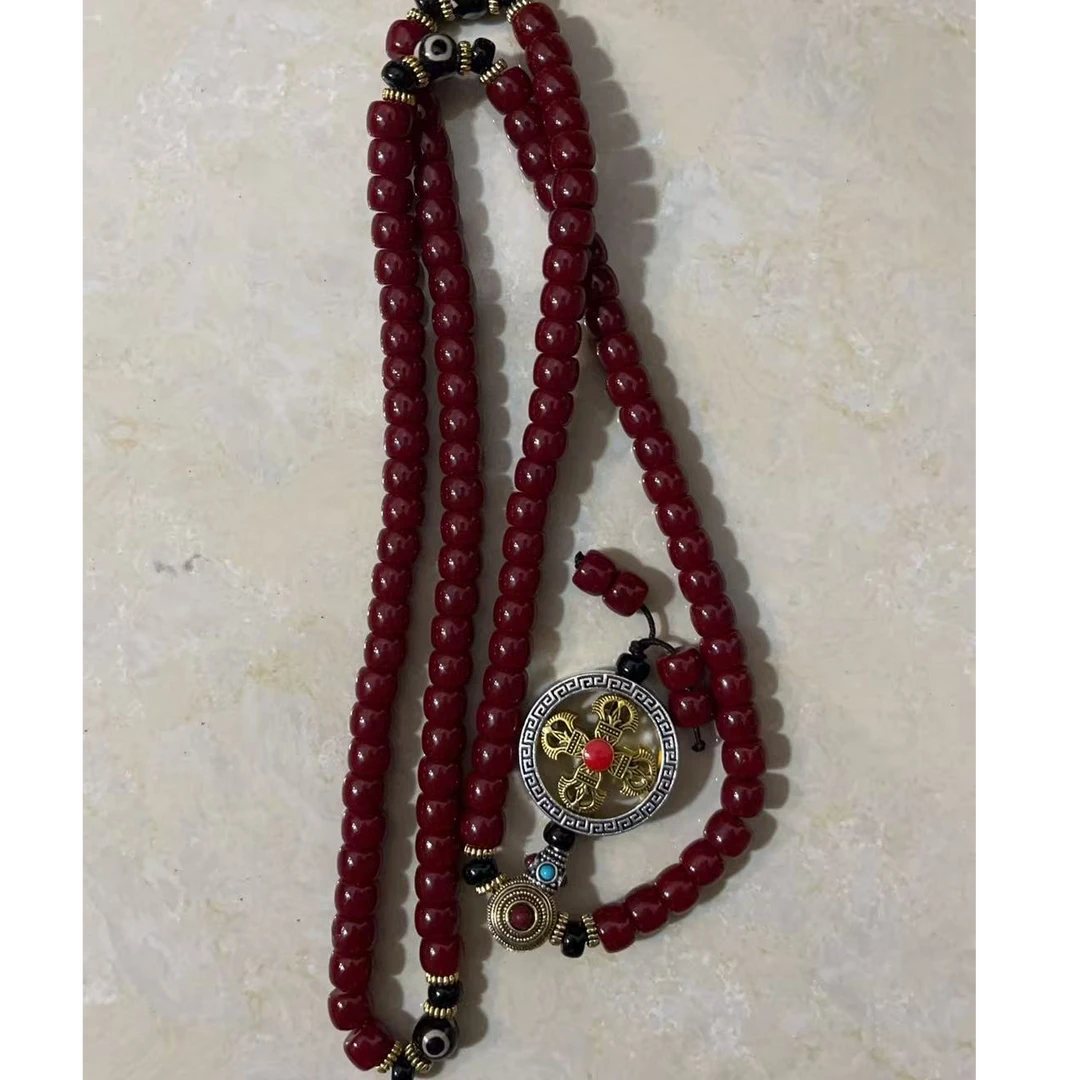 含辰砂工艺品【闪购商品】十字挂饰朱砂