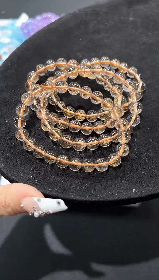 水晶手链未镶嵌70i多样性发其一【1条】默认微瑕8mm