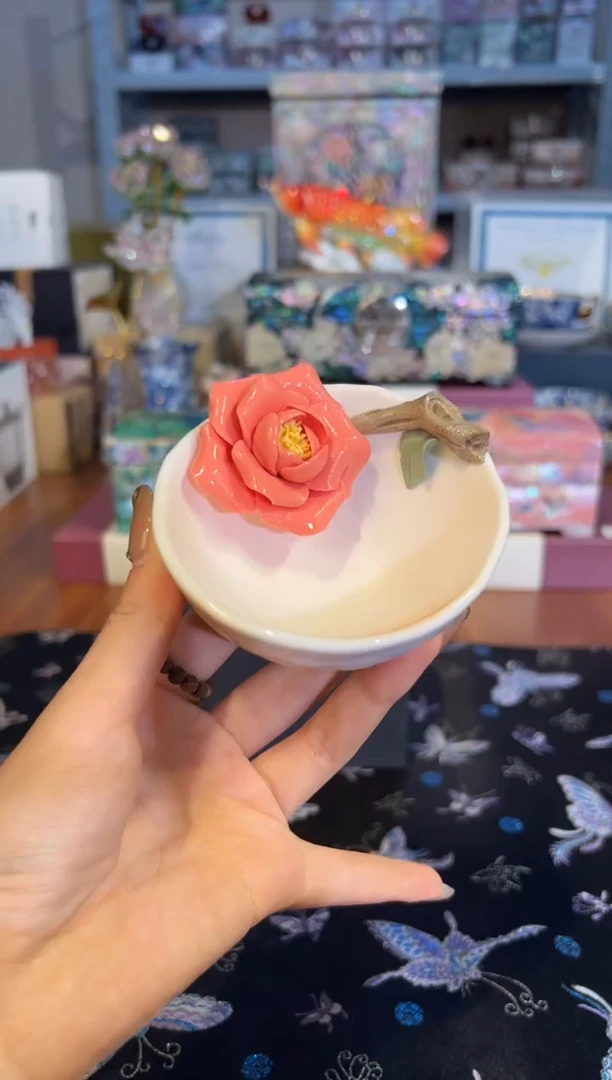 405红色花主人杯