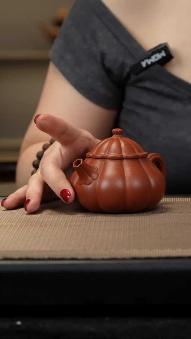 茶壶紫砂生砂筋纹文旦微瑕150c