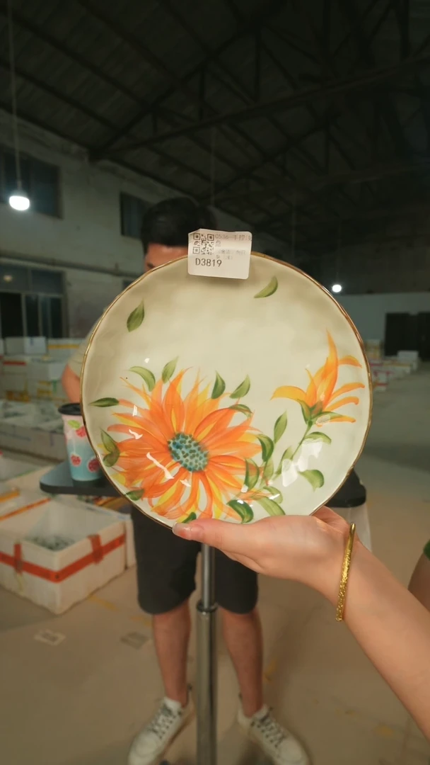 碗景德镇高温釉下手绘陶瓷