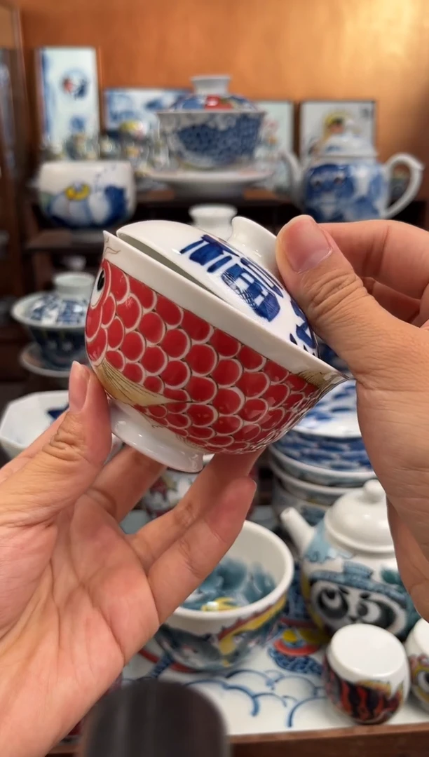 昨明纳福两才盖碗