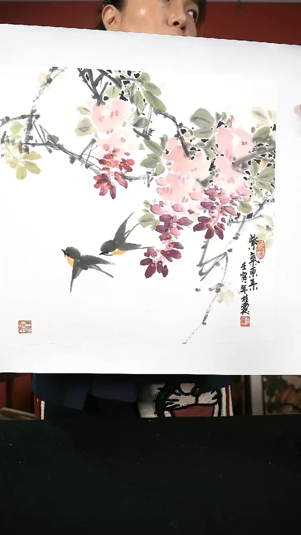 国画庞桂霞书画作品40*40